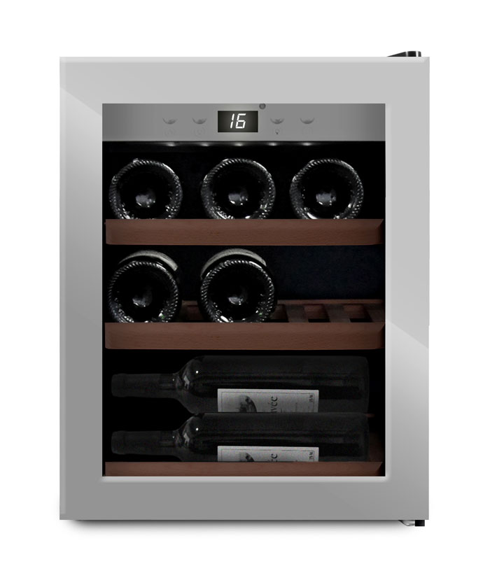 mQuvée WineExpert 12 Stainless, Fritstående vinkøleskab (3835)