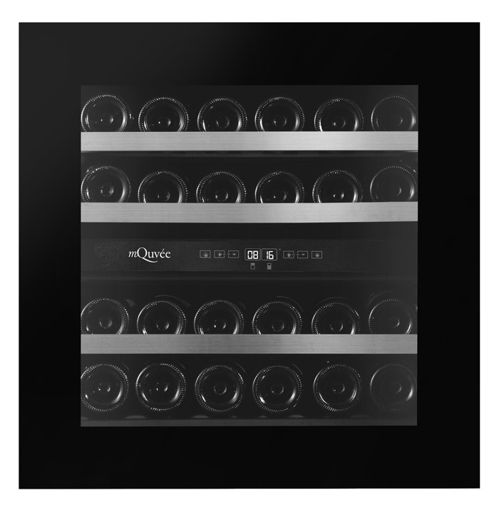 mQuvée WineKeeper Exclusive 25D Black Push/Pull, integrérbart vinkøleskab • 12795.00 DKK