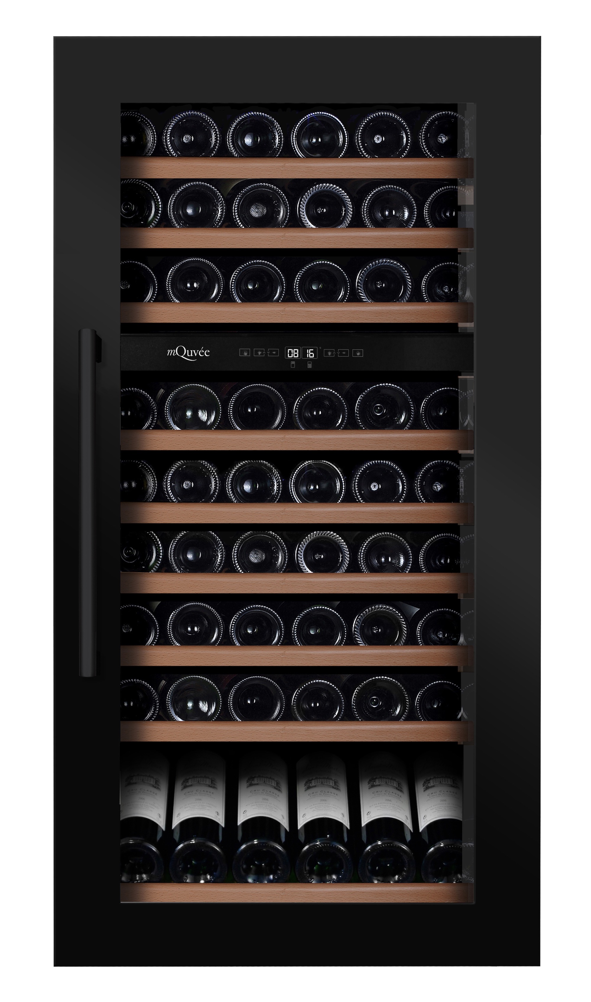 mQuvée WineKeeper 70D Anthracite Black, Integrérbart vinkøleskab - (7508)